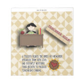 Leerlingenwisser Snoep Bar Wrapper Gift Notitieblok (Voorkant)
