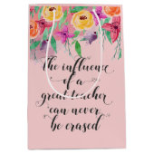 Leerlingercadeautje omloop yoga leraar kantoor medium cadeauzakje (Voorkant)