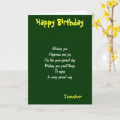 Leerlingkaarten Kaart (Gele Bloem)