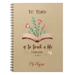 Leerlingnotebooks - Rustic Kraft Quotes Notitieboek