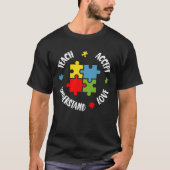 Leerlingschap Autism Awareness Accepteren L T-shirt (Voorkant)