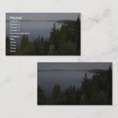 Leerlmeer met pijnbomen visitekaartje (Voorkant / Achterkant)