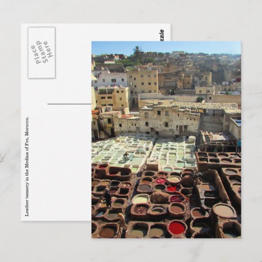 leerlooierij briefkaart (Voorkant / Achterkant)