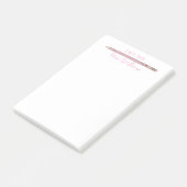 Leermachine Cadeaupapier Aangepast roze Potlood Post-it® Notes (Schuin)