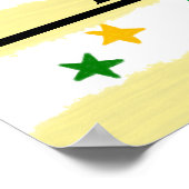 Leernummers Rode tellen Stippen Poster (Hoek)