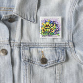 Leerpantserijen Vierkante Button 5,1 Cm (In situ)