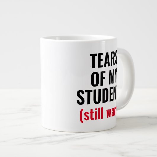 Leerpijlen van studenten grote koffiekop (Voorkant rechts)