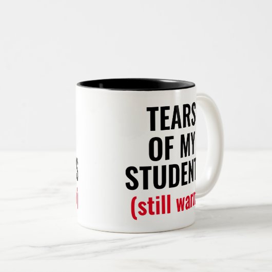 Leerpijlen van studenten tweekleurige koffiemok (Voorkant rechts)