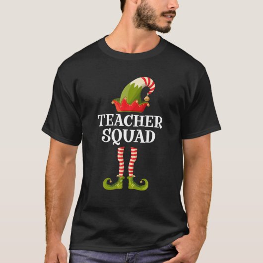 Leerplein Elf Funny kerstgroep Matching F T-shirt (Voorkant)