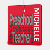 Leerpredikaat Extraordinaire CUSTOM Keramisch Ornament (Links)