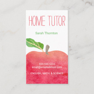 Leerprogramma voor herbenoeming via Home Tutor Afsprakenkaartje