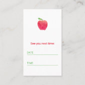 Leerprogramma voor herbenoeming via Home Tutor Afsprakenkaartje (Achterkant)