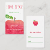 Leerprogramma voor herbenoeming via Home Tutor Afsprakenkaartje (Voorkant / Achterkant)