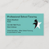 Leerprogramma voor schoolonderwijs visitekaartje (Voorkant)