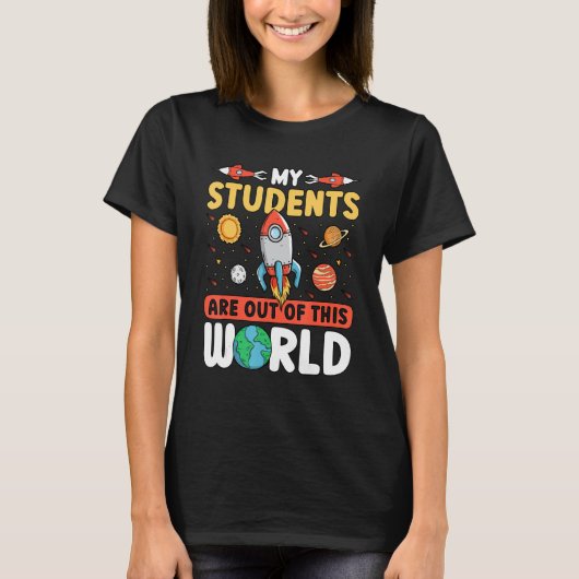 Leerruimte - Mijn studenten zijn uit deze wereld_ T-shirt (Voorkant)