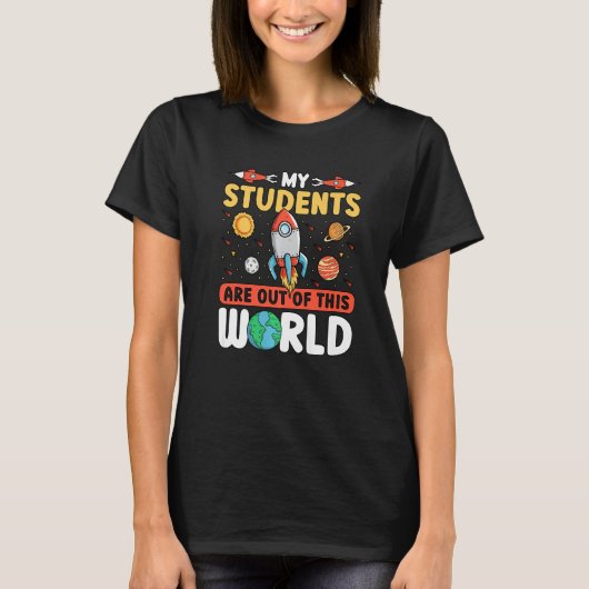 Leerruimte - Mijn studenten zijn uit deze wereld T-shirt (Voorkant)