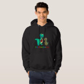 Leersaurus Rex Dinosaur Autism Speciaal Onderwijs Hoodie (Voorkant volledig)