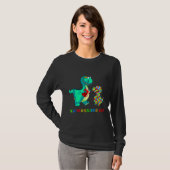 Leersaurus Rex Dinosaur Autism Speciaal Onderwijs T-shirt (Voorkant volledig)
