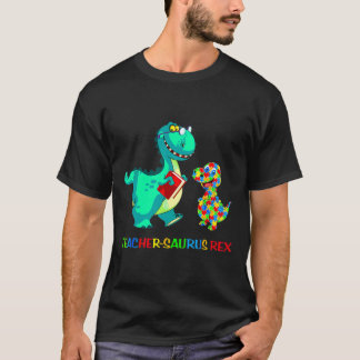 Leersaurus Rex Dinosaur Autism Speciaal Onderwijs T-shirt