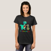Leersaurus Rex Dinosaur Autism Speciaal Onderwijs T-shirt (Voorkant volledig)