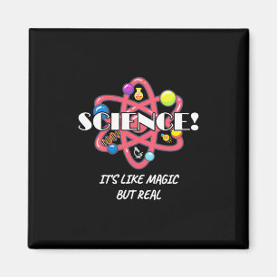 Leerscheikundewetenschap is als een magisch maar e magneet