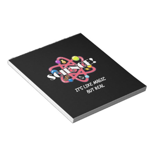 Leerscheikundewetenschap is als een magisch maar e notitieblok (Schuin)