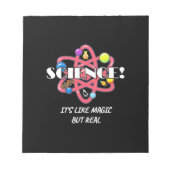 Leerscheikundewetenschap is als een magisch maar e notitieblok (Voorkant)