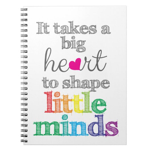 Leerschenkingen: Eerste schooldag, leraar Notitieboek (Voorkant)