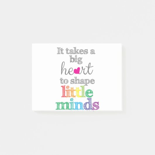 Leerschenkingen: Eerste schooldag, leraar Post-it® Notes (Voorkant)