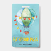 Leerschool Bathroom Pass Badge (Back)