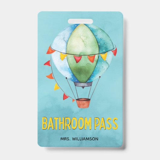 Leerschool Bathroom Pass Badge (Front)