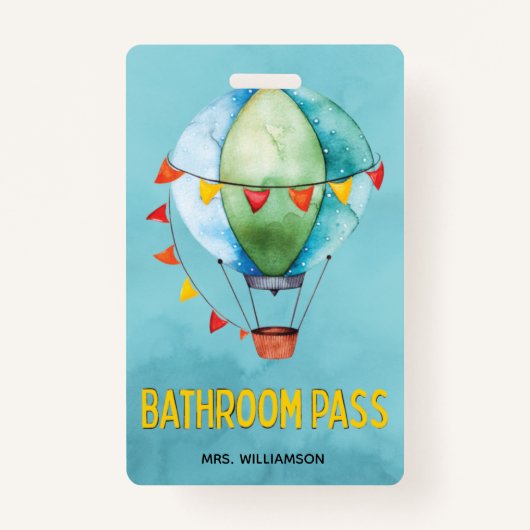 Leerschool Bathroom Pass Badge (Voorkant)