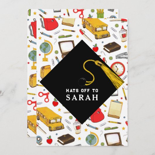 Leerschool- en onderwijspartij kaart (Voorkant / Achterkant)