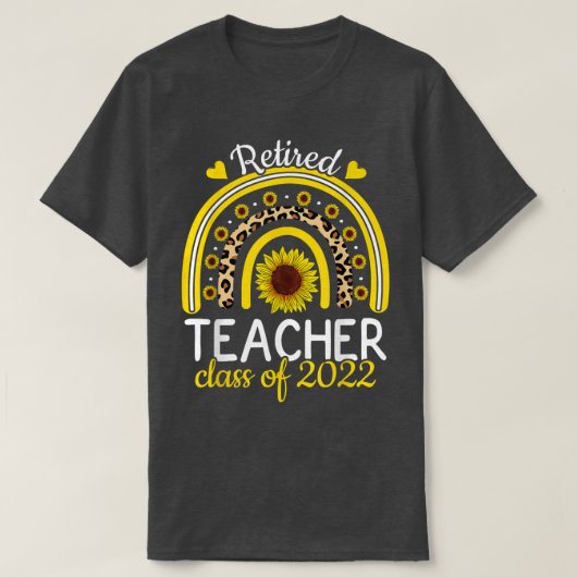 Leerschool in ruste van 2022 Rainbow Retirement S T-shirt (Design voorkant)