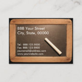 Leerschool Leerling Chalk Calling Card Contactkaartje (Achterkant)