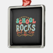 Leerschool loopt terug in de klas metalen ornament (Links)