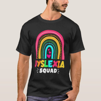 Leerschool ondersteuning door Dyslexia Squad te le T-shirt