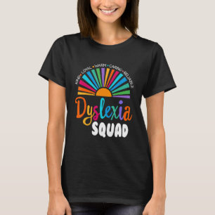 Leerschool ondersteuning door Dyslexia Squad te le T-shirt