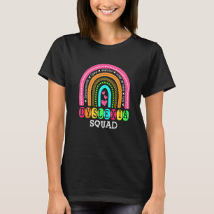 Leerschool ondersteuning door Dyslexia Squad te le T-shirt