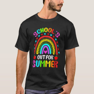 Leerschool voor zomerse gelukkige schooltijd t-shirt
