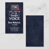 Leerstem Visitekaartje (Voorkant / Achterkant)