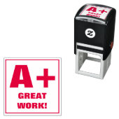 Leerstempel: A+, GROOT WERK! Zelfinktende Stempel (In situ)