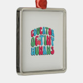 Leerster van kleine mensen metalen ornament (Rechts)