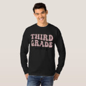 Leerster Vibes Pink Groovy Kind van de derde klas T-shirt (Voorkant volledig)