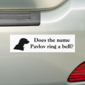 Leert de naam Pavlov een bel? Bumpersticker (Op auto)