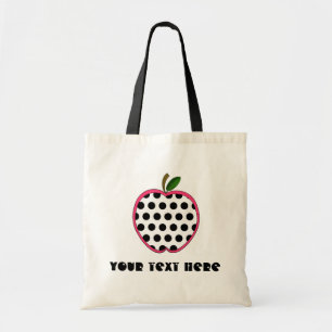 Leertas - Polka Dot Apple Tote Bag