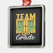 Leerteam 2e graad metalen ornament (Links)