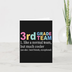 Leerteam van de derde klas als een normaal team, m kaart