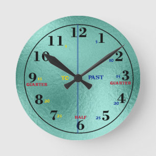 Leertijd klokklok ronde klok