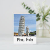 Leertoren en La Fontana dei Putti, Pisa Briefkaart (Staand voorkant)